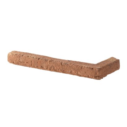 Chaîne d'angle BRIQUETTE L.24x l.10x Ht2cm ép.3cm 0,5ml - Coloris Ton Rouge