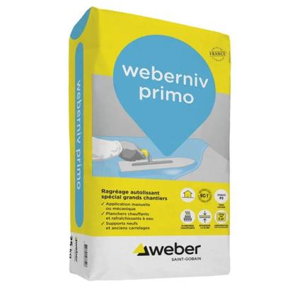 Ragréage autolissant intérieur, spécial grands chantiers WEBERNIV PRIMO 25kg