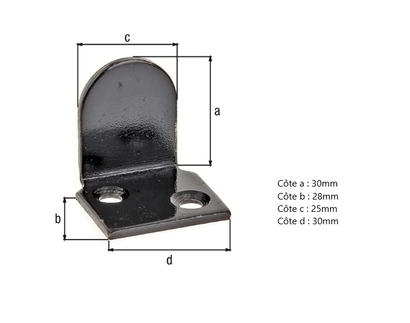 BUTEE VOLET NOIRE A VISSER 30 X 28