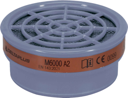 Lot de 2 galettes A2 pour demi-masque protection gaz M6000EA2R
