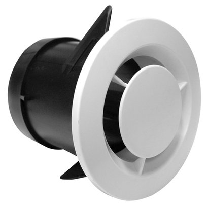 Bouche de ventilation VMC ø80MM système autoréglable simple flux long. 100MM- Blanc