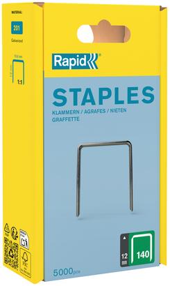 Agrafes Galva 140/12mm Boite carton 5000