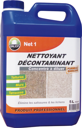 Nettoyant - Décontaminant NET 1 Bidon 5 litres pour 50 m2