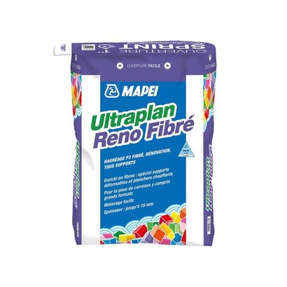 Ragréage sol P3 fibré autolissant - ULTRAPLAN RENO FIBRE - Sac de 25kg