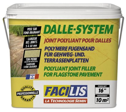 JOINT POLYLIANT FACILIS DALLE SYSTEM BLANC SEAU 16KG