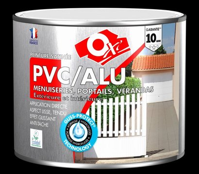 Peinture acrylique matériaux lisses aluminium. PVC. satiné brun 1.5 L