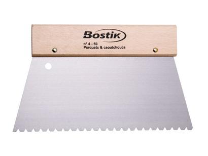 Spatule crantée Bostik métal n°4-69 pour colle parquet