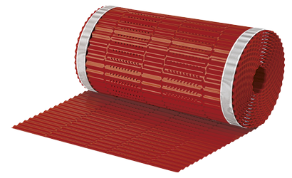 Closoirs de faitage CIME tout aluminium 390mm x 10m rouge