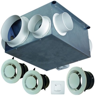 KIT VMC MAISON AIR COMPACT EXTRA PLATE AUTOREGLABLE SIMPLE FLUX