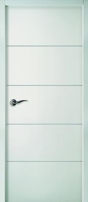 Bloc-porte HORIZON à Recouvrement - Postformé Ame Alvéolaire - Huisserie PERF+ 88x55mm - Serrure PDDT - Poussant Droit - 204x63cm - AXE 50MM