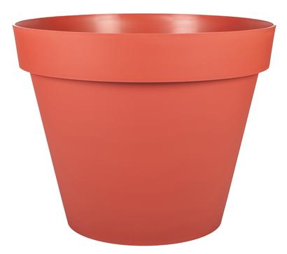 Pot rond TOSCANE 356L orange terre battue polypropylène Ø98,5 cm