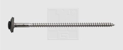 VIS SPENGLER INOX - GRIS ANTHR.  4.5 X 65 mm - DIAM. 15 TX20 - INOX A2 - P/100