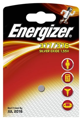 pile bouton 377-376 - SR66 - SR626SW - 1.55V - Energizer - B1 - 8gr