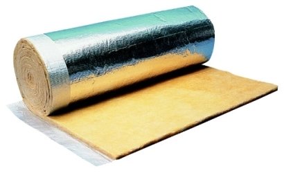 Rouleau de laine de verre pour isolation des bâtiments métalliques Parvacoustic Ep 30 mm L 1.20x15.00 m R 0.80