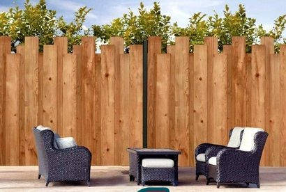 Kit de clôture Bois VERTIWOOD - 22x150mm - Verso