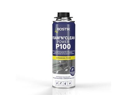 Aérosol Bostik P100 Foam’n’Clean 500 ml pour nettoyage mousse PU
