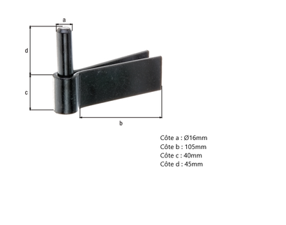 GOND A SCELLER D.16 - 105 X 40 NOIR