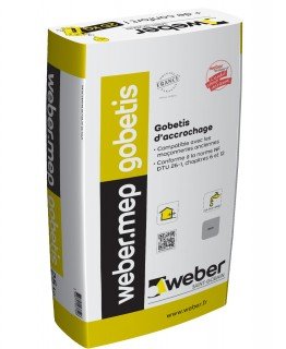 GOBETIS D'ACCROCHAGE DE CORPS D'ENDUIT WEBER.MEP GOBETIS 30KG