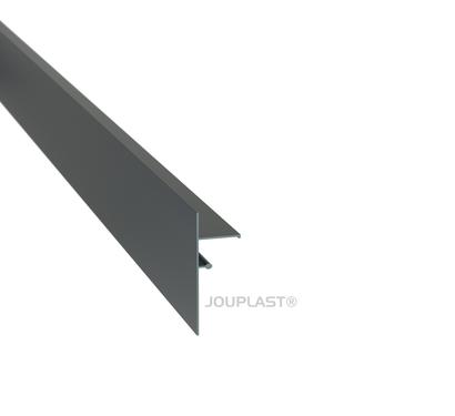 Jonction finition clipsable long. 100MM - Laqué Ral 7016 Anthracite texturé