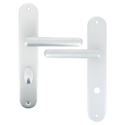 Ensemble de poignées /plaque Alu  CDDC à Condamnation - DANA Argent