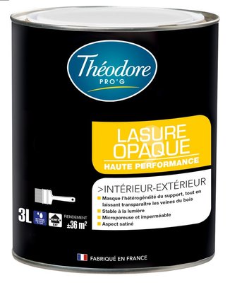 Lasure opaque aqua Theodore Pro'G bois base BTM 3 L