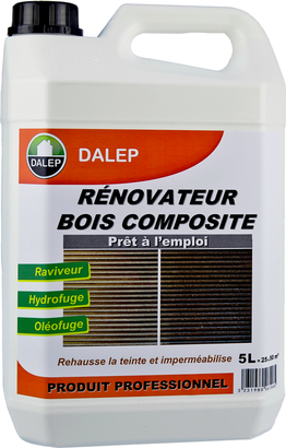 RÉNOVATEUR BOIS COMPOSITE Bidon 5 litres pour 25 à 50 m²