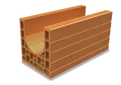 Linteau-chaînage R25 L. 50cm x H. 24.9cm x Ep. 25cm
