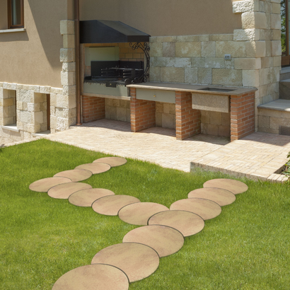 Pas Japonais Demi Lune LUNA47 Bronze 47 x 34 x 3 cm