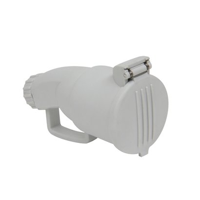 Fiche femelle avec clapet 2P + T- 16A - IP20