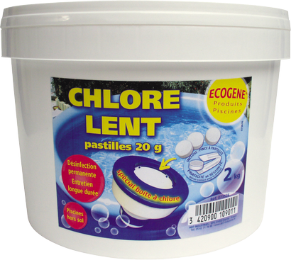 Pastille chlore lent 2KG