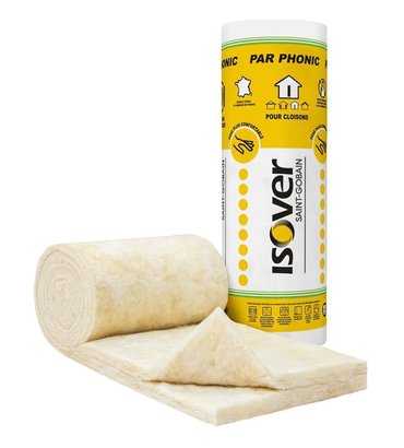 Rouleau en laine de verre PAR PHONIC - 10,8m x 0,60m x 60mm 