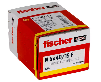 CHEVILLE A FRAPPER N A COLLERETTE EPAISSE D5X40 BOITE 100