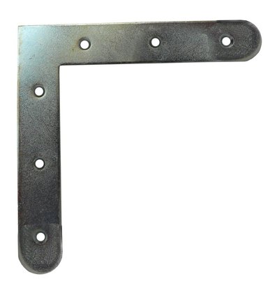 Equerre de cadre et fenetre Bouts ronds Acier zingué 140x140x22