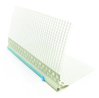 Profil goutte d'eau PVC avec treillis