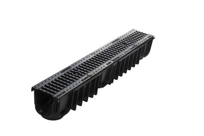 Caniveau Drainyl Standard 100 + 2 grilles en fonte classe B125