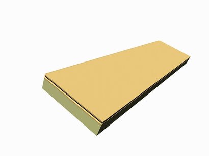 Panneau de toiture ISOCOMBO SARKING L.2511mm. l.611mm. ep. 155mm. R 6.25