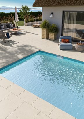 Dalle RUSTIQUE BULLEE 50 x 50 x 2,5 cm Pierre