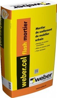 MORTIER DE COLLAGE ET DE SCELLEMENT WEBER.CEL FLASH MORTIER 25KG