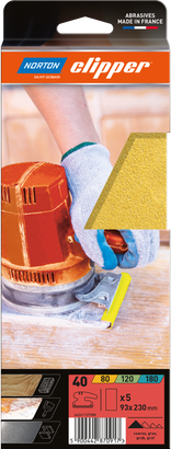 Garnitures abrasives Non Perforée 93x230 G40 - Lot de 5