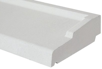 APPUI 35 NEZ ARRONDI BLANC CASSÉ 110 x 35 MONOBLOC