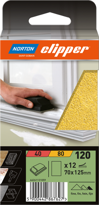 Garnitures pour cale à poncer 70x125 G120 - Lot de 12