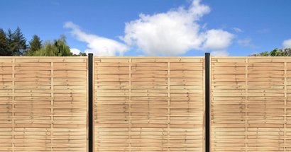 Ecran en Bois - Tressé Droit - 1800x1800mm ép.18mm - Vert