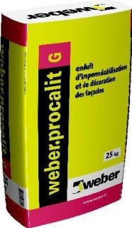 ENDUIT MONOCOUCHE WEBER.PROCALIT G 82-007 25KG