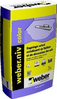 MORTIER DE FINITION ET DE DECO DES SOLS WEBER.NIV COLOR SABLE 25KG