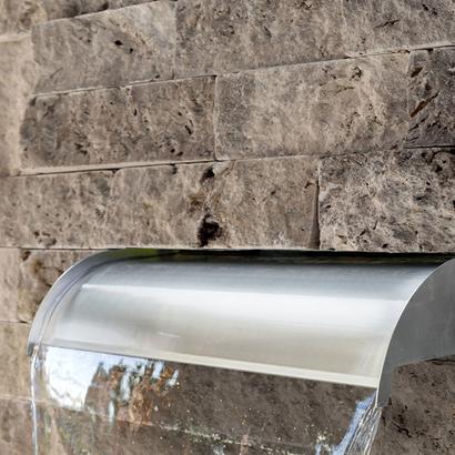 Parement SILVER 15,2 x 61/66 x 1,7 cm - Pierre naturelle