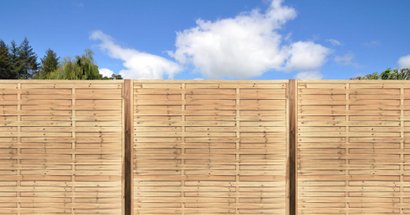 Ecran en Bois - Tressé Droit - 1800x1800mm ép.18mm - Vert