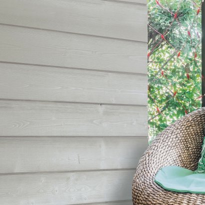 Panneau expo 52,8x52,8cm - Lambris KINNA - Coloris Gris artic brossé