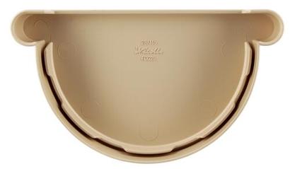 Fond de gouttière TECHTAN® gouttière demi-ronde à coller Ø25MM sable - Nicoll
