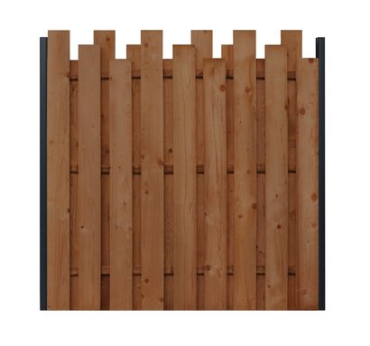 Kit de clôture Bois VERTIWOOD - 22x150mm - Verso