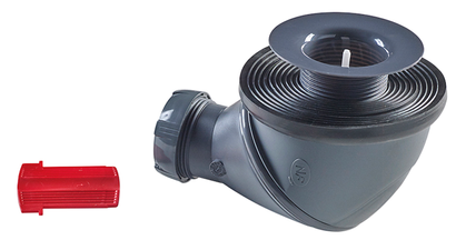 Bonde/siphon JAMES 360° pour receveur à carreler ou résine